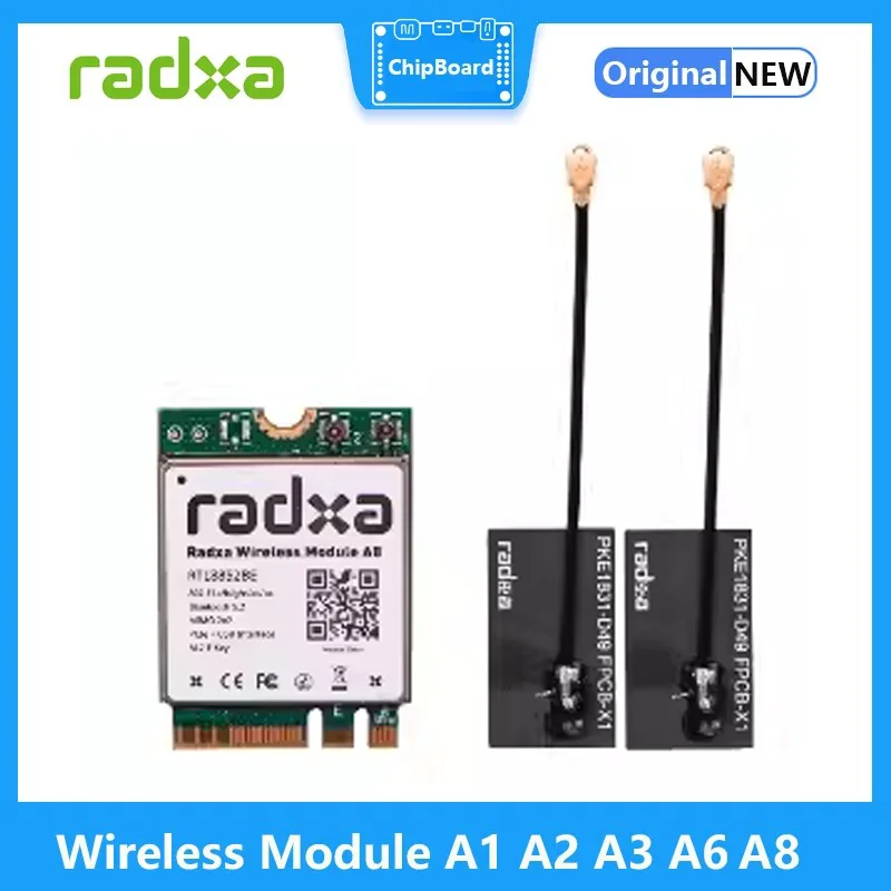 Radxa Wireless Module A1 A2 A3 A6 A8 (WiFi 6) Dedicated for Rock 5B / Rock 3A / Rock Pi N10