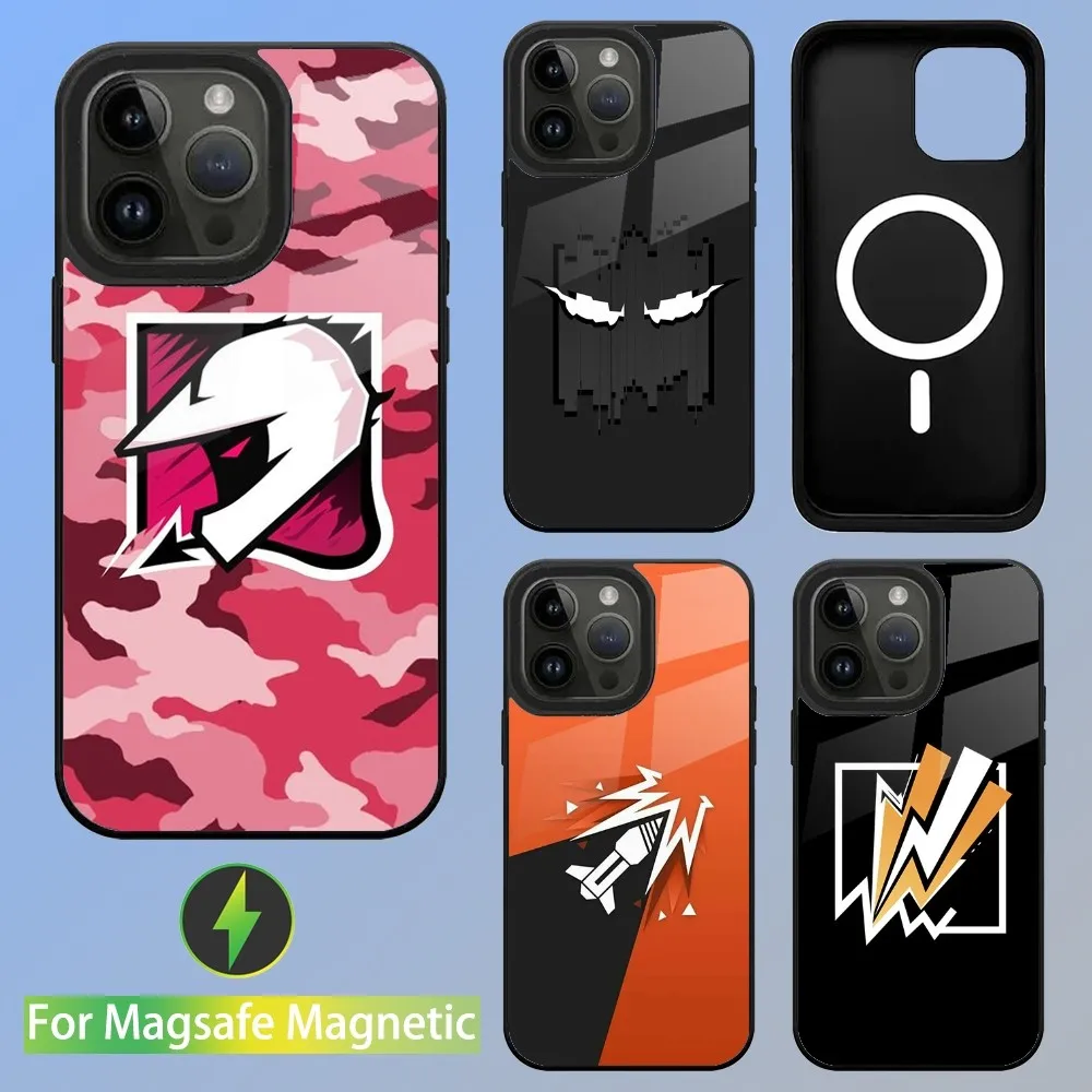 Rainbow Six Siege Game Phone Case For iPhone 15,14,13,12,11,Plus,Pro,Max Mini Magsafe Magnetic Wireless Charging