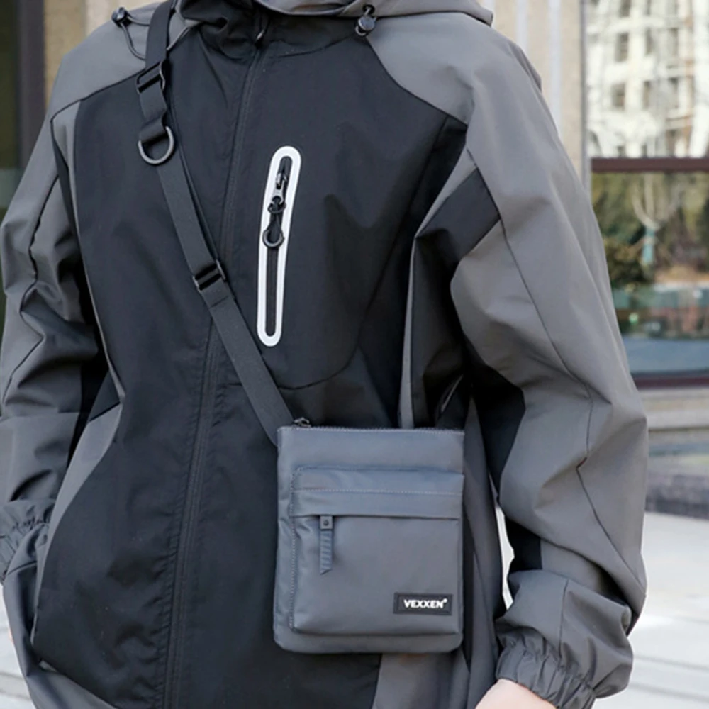 Multifunctional Crossbody Phone Pouch Sports Korean Style Male Square Bag Street Style Handheld Messenger Sling Bags Woman