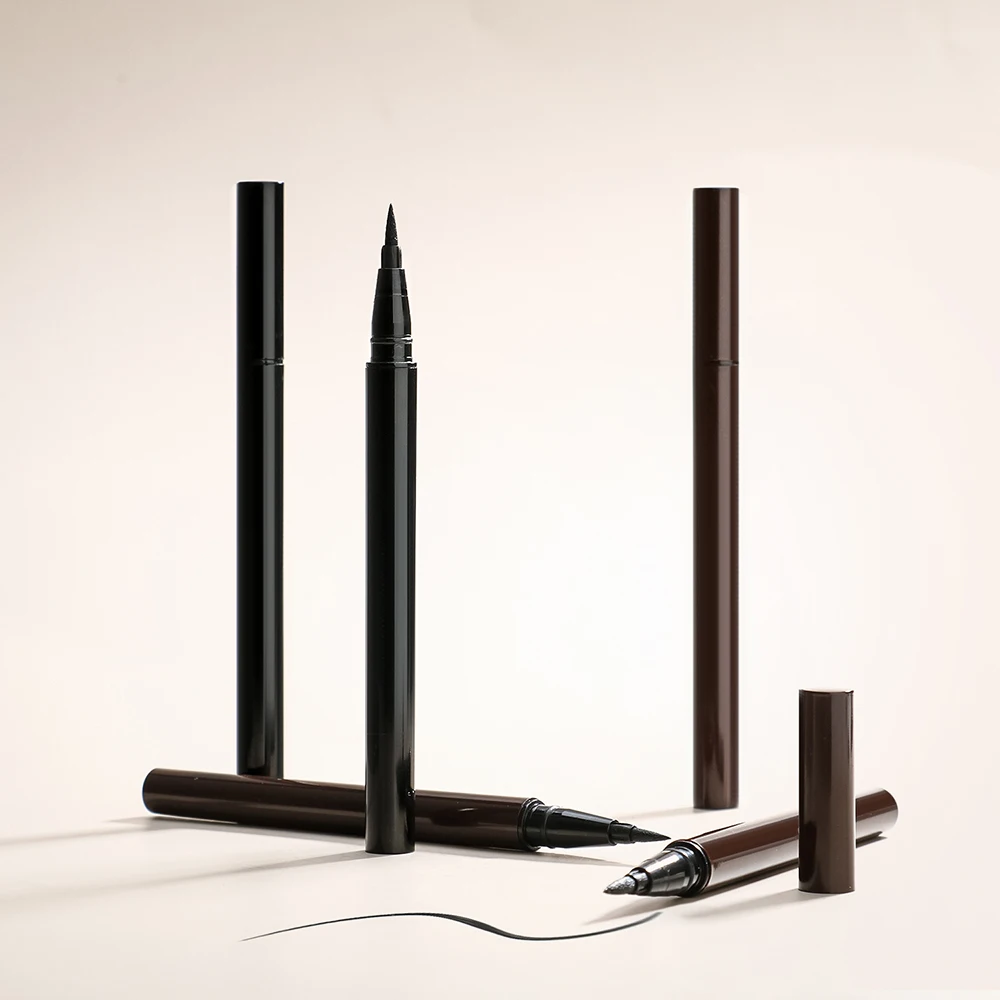 Black Package Liquid Eyeliner Private Label Vegan Waterproof Long-lasting Smudge-proof Ultra-fine Makeup Custom Logo Wholesale
