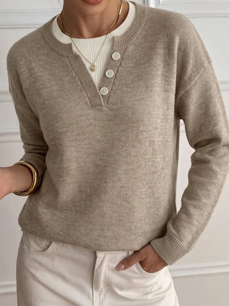 2026 Autumn/Winter Women's Sweater: Fashionable, Comfortable, Casual, Chic, Commute-Friendly, Versatile, And Color-Blocking Top