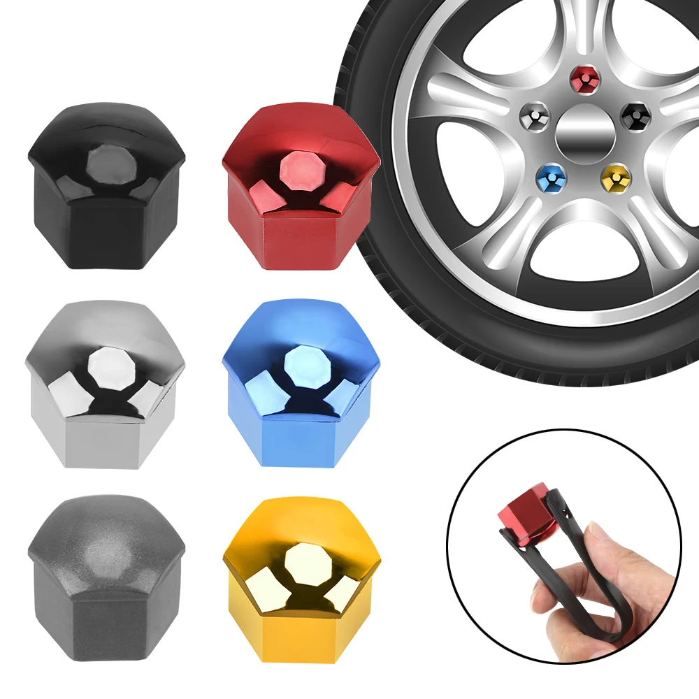 

21mm Car Styling 20 PCS Car Wheel Nut Caps Bolt Rim Dust Proof Universal Protection Caps Anti-Rust Auto Hub Screw Cover