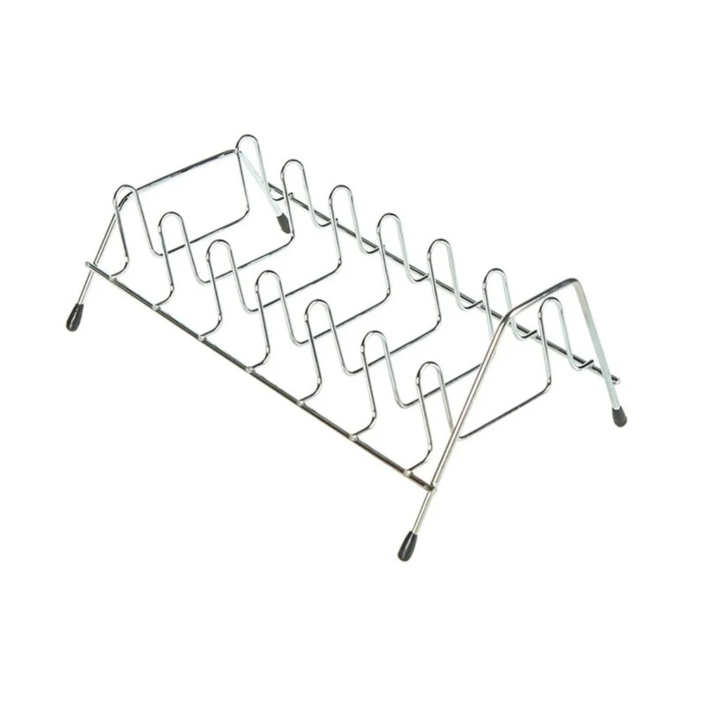 

2pcs Stainless Steel Bowl Rack Kitchen Storage Organizer Plate Holder Dish Drying Stand For Home Restaurant Countertop