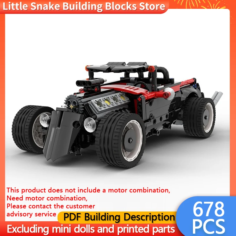 Speed Racing Car Model MOC Building Bricks Vintage Convertible Car Modular Technology Gifts Holiday Assemble Children Toys Suit