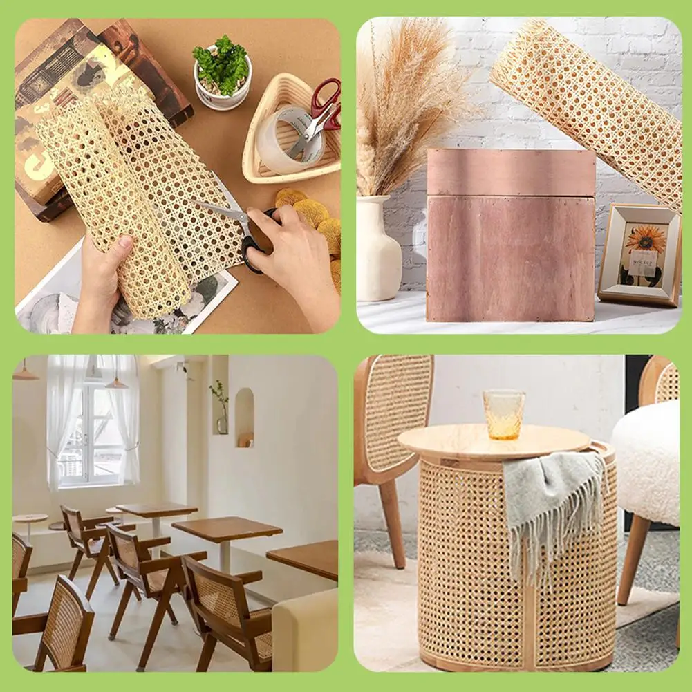 Impermeável plástico Honeycomb Mesh para cadeira e mesa, Rattan Webbing Roll, vime para projetos DIY