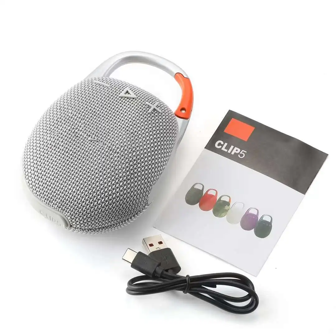 Hot-selling CLIP5 for 5.0 Speaker Portable Outdoor Mini Waterproof Audio System Subwoofer 5W Built-in Battery