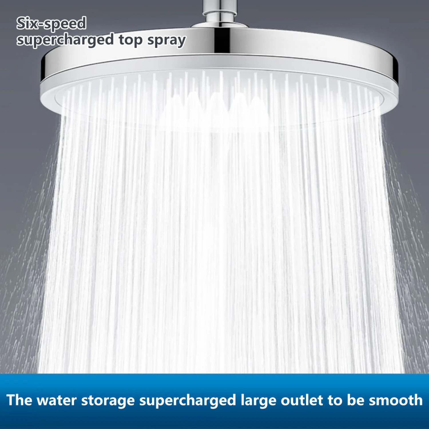 Multi- High-Pressure Rainfall Shower Head With 6 Spray Modes - Round Metal, Easy Install For  Water Heater Pet baths Dog shampoo