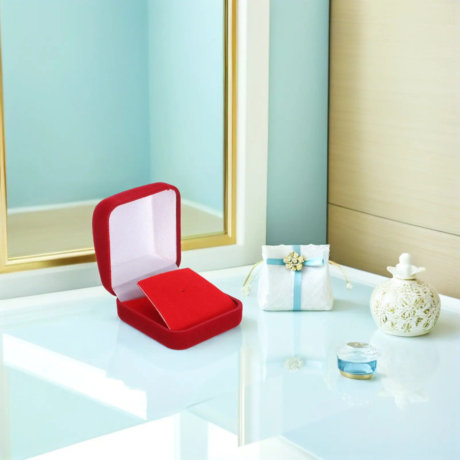 6PCS Badge Display Box with Soft Lining – Lapel Pin, Medal & Brooch Storage Organizer for Awards and Sports Presentation