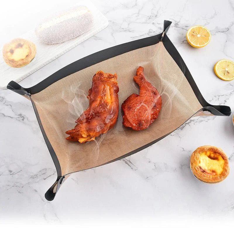 Leak-Proof Silicone Baking Mat Non-Stick Cookie Tray Heat-Resistant Pastry Mat Oven Mat Home Kitchen Tools Baking Basket Mat