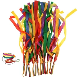2PCS Rainbow Ribbon Streamer Rhythmic Gymnastics Dance Fun Party Games Kids Sensory Development Toys Kinder Spiele
