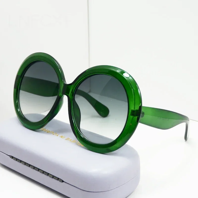 

Oversized Round Sunglasses Women Men Luxury Brand Big Frame Sun Glasses Goggles Large Shades Unisex Riding Eyeglasses