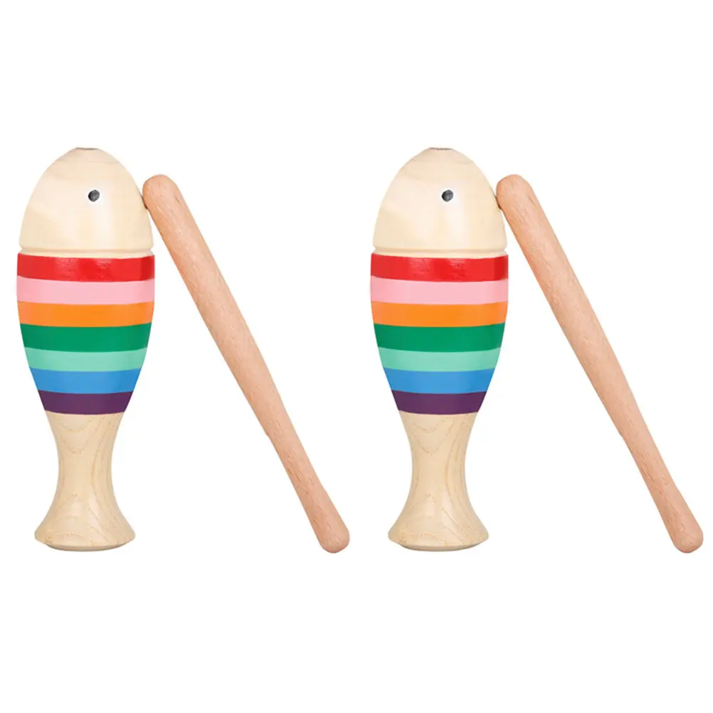 

2 комплекта ударных инструментов в форме рыбы, легкие и прочные, музыкальные развивающие игрушки для детей, игрушка-рыба