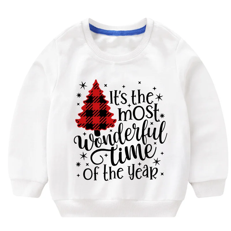 

Sweatshirt Kids Hoodies Christmas Picture Boys Long Sleeve T Shirt Custom Christmas Children Sweatshirt Boy Clothing Girl Hoodie