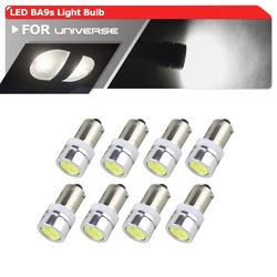 COB BA9 BA9s Single Contact Miniature Bayonet Led Bulb 12V White Car Bulbs T4W 1895 6253 64111 64113 Led Bulb (Pack of 8 White)