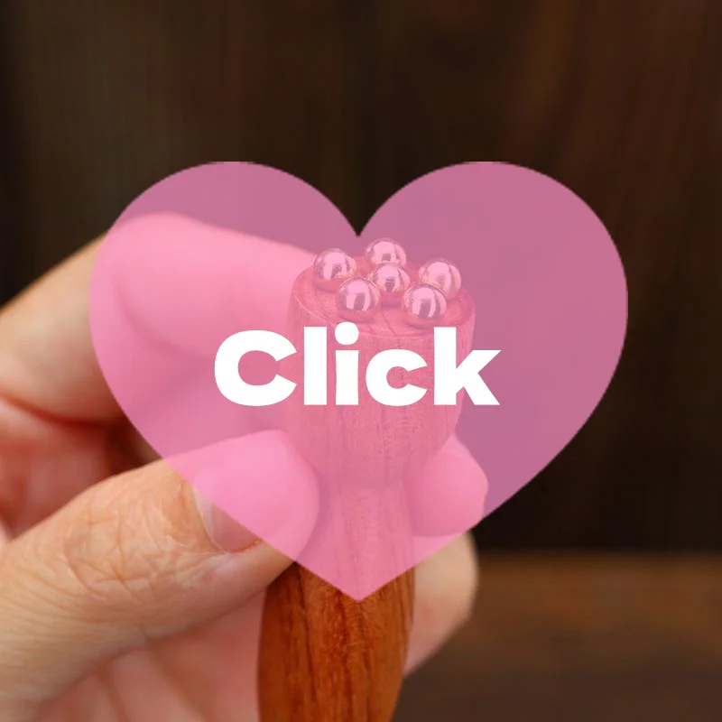 

Lotus Seedpod Beauty Professional Brass & Rosewood Facial Gua Sha Tool Eye Relaxation Spot Meridians Acupoint Massage Handheld