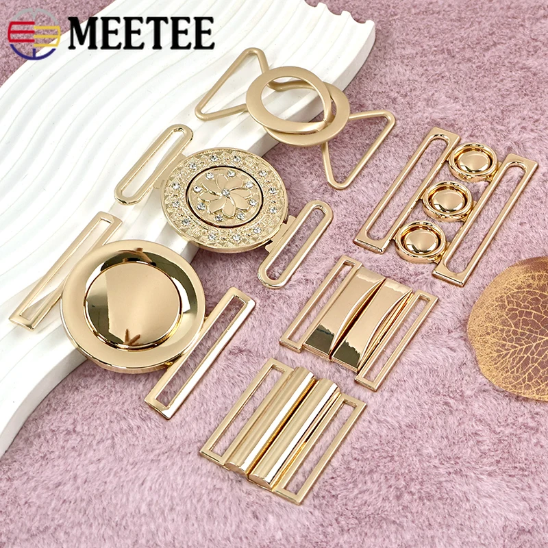 

5Pcs Metal Belt Buckle Coat Waistband Decorative Button Garment Women Overcoat Fastener Buttons Hook DIY Hardware Accessories