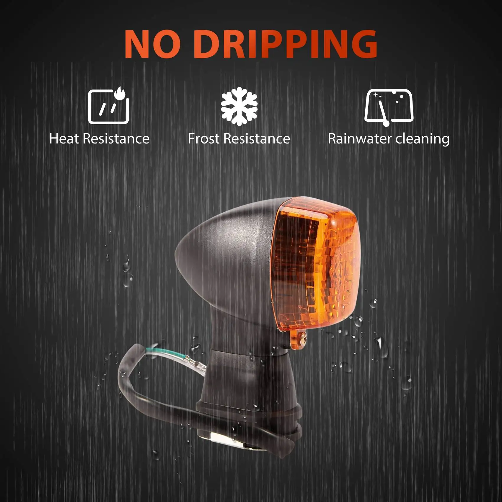 A73Q-Motorcycle Turn Signal Light Side Indicator For KAWASAKI ZX600 Ninja ZX-6R ZX9R ZXR400 KLE 250/400/500 ZX900 ZX7R
