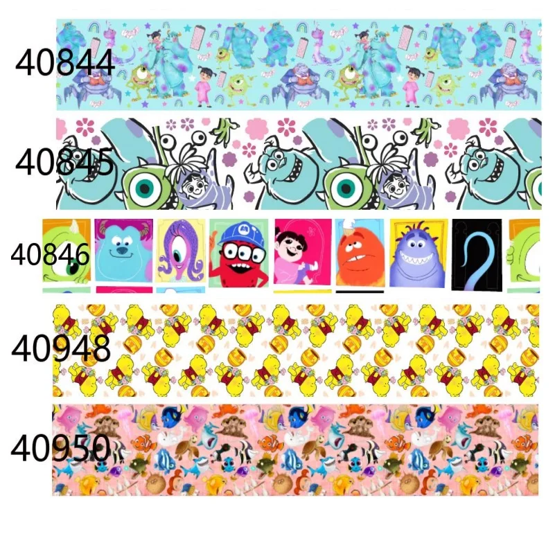 

10yards Monster INC. Cartoon Grosgrain Ribbon for Disney Ribbon Hairbows Party Decoration Craft Materials DIY Accessories