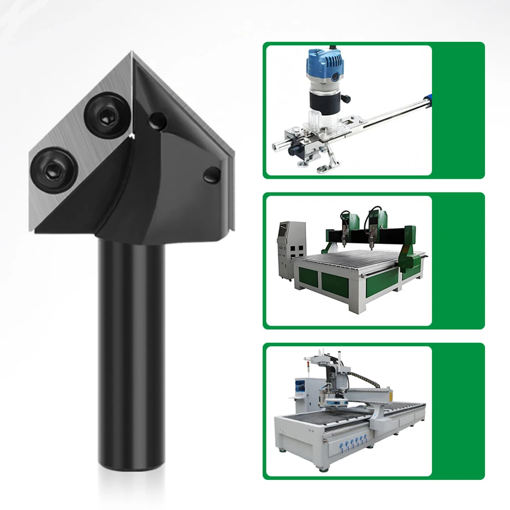

Precision Carbide Router Bit Set 8 Pieces with V Groove for Woodworking Suitable for Solid Wood MDF and Plywood