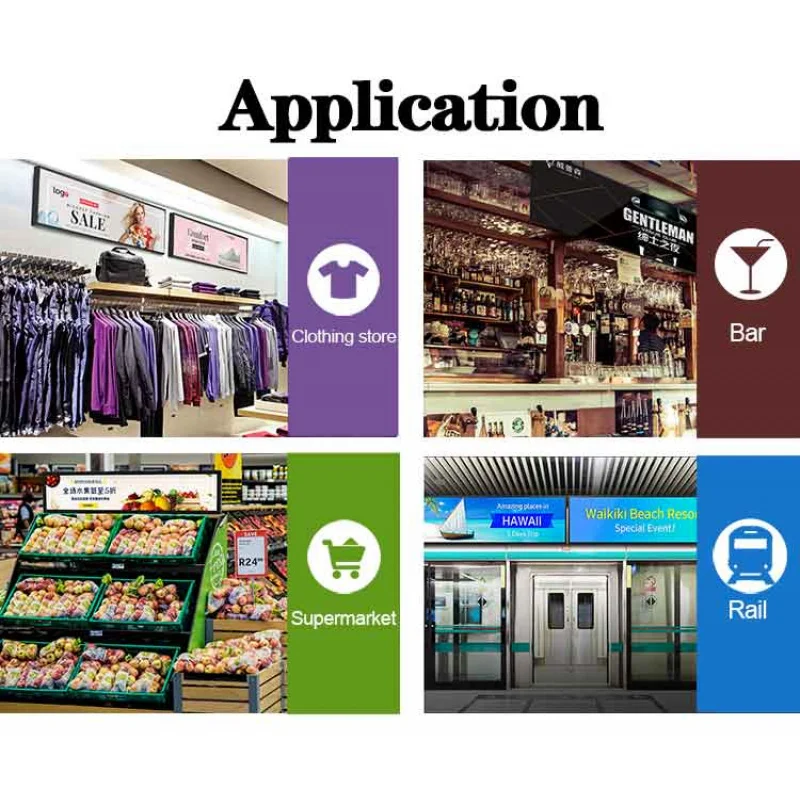 custom.VETO LCD 16.4 23.1 29 35 37 Inch Shelf Advertising Screen Android Stretched Bar Type Display Supermarket Retail Store