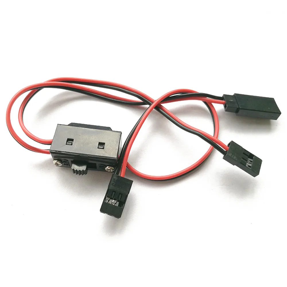 

2 Wire / 3 Wire Control Receiver Power Switch Aircraft Model Receiver Parts RC Switch Receiver Battery On/Off With JR Connectors