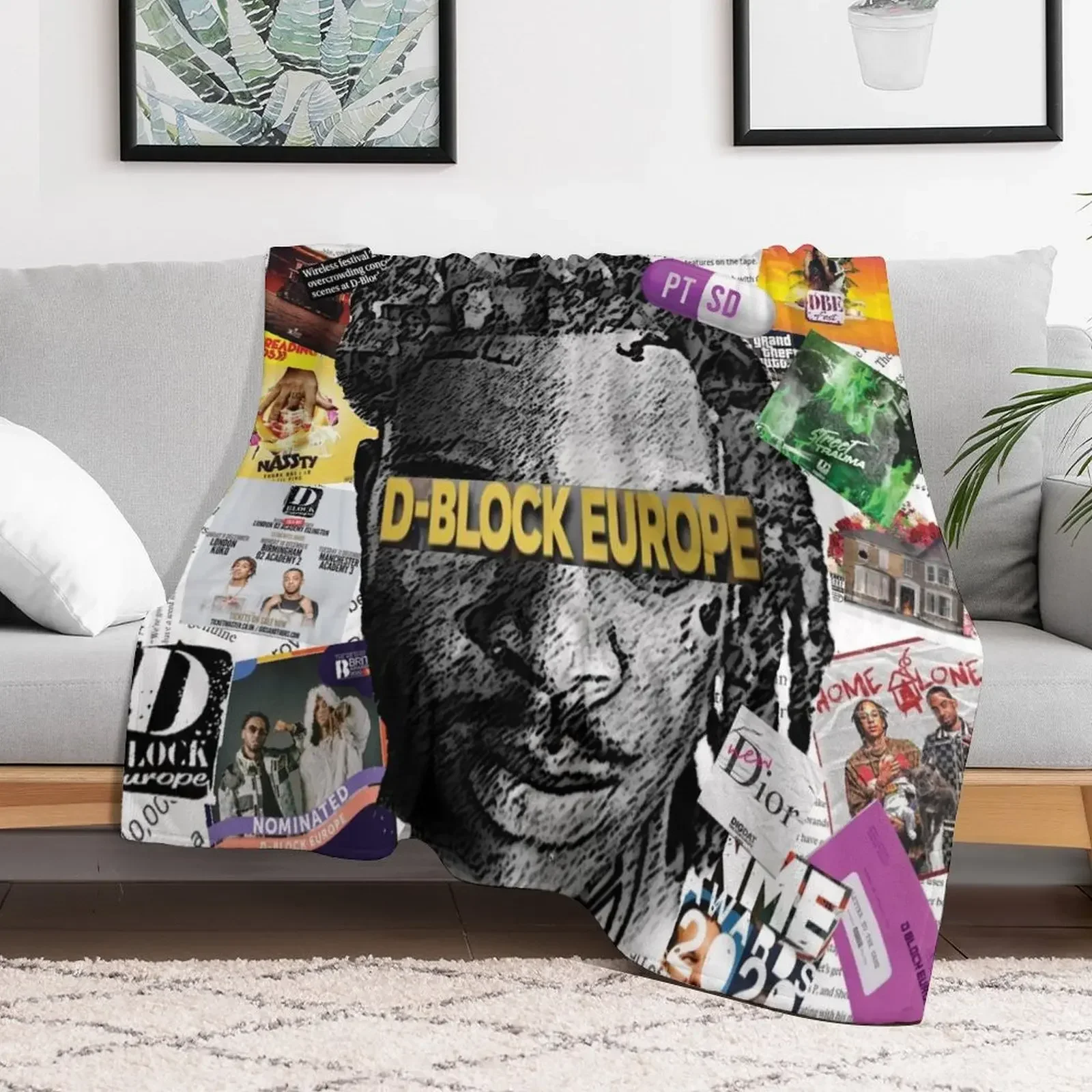 D BLOCK EUROPE SCRAPBOOK Throw Blanket Retros heavy to sleep Blankets