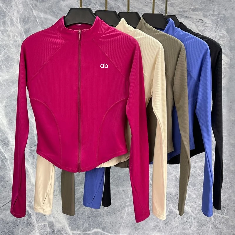 Women Slim Fit Quick Dry Sports Jacket Long Sleeve Yoga Outerwear Running Yoga Fitness Workout Top For Autumn