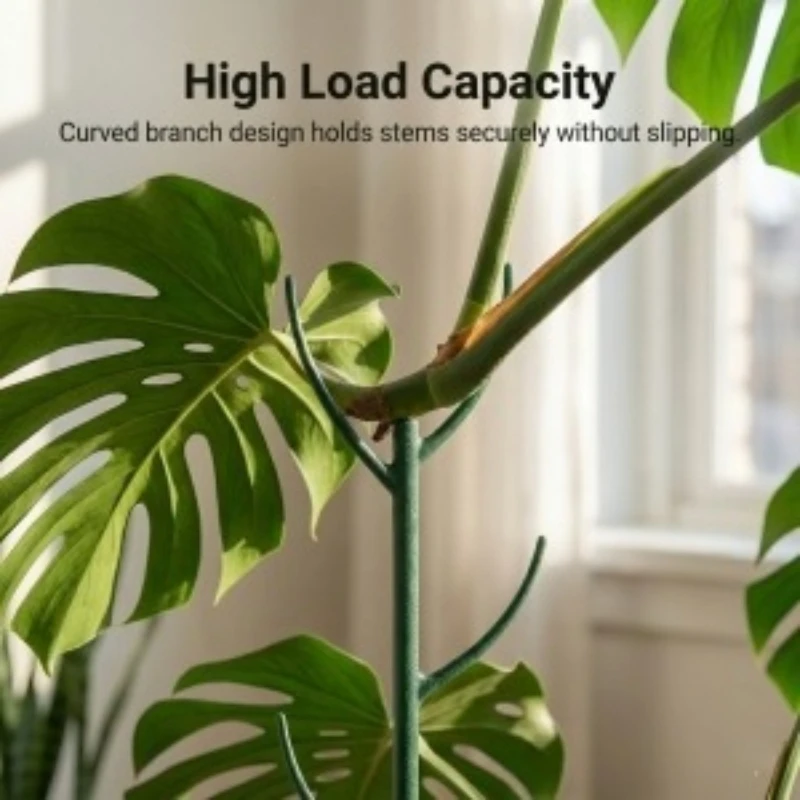 12Pcs Monstera Plant Support Set Stackable Tall Poles with Ties Support Climbing Plant Stems Durable Outdoor Gardening Supports