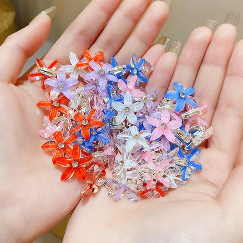 10PCS New Flower Princess Girls Cute Hair Buckle Hairpins Children Headwear Hairgrip Hair Clips Hair Accessories