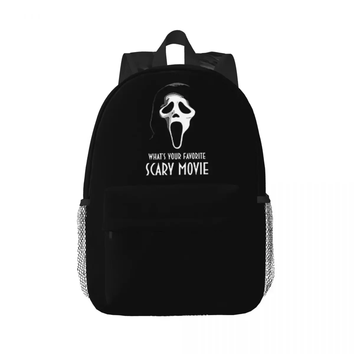 Ghostface-mochilas de Halloween para adolescentes, morral escolar para niños, bolso de hombro para ordenador portátil