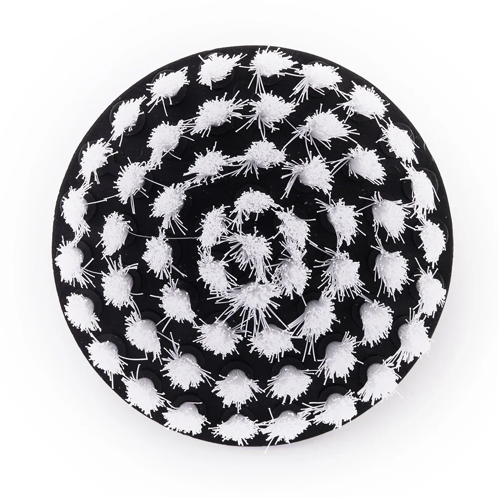 4 بوصة فرشاة الحفر الناعمة الكهربائية الغسيل الحفر القرص فرش الملمع الحمام أدوات تنظيف الطاقة لإطارات السيارات الزجاجية السجاد #5