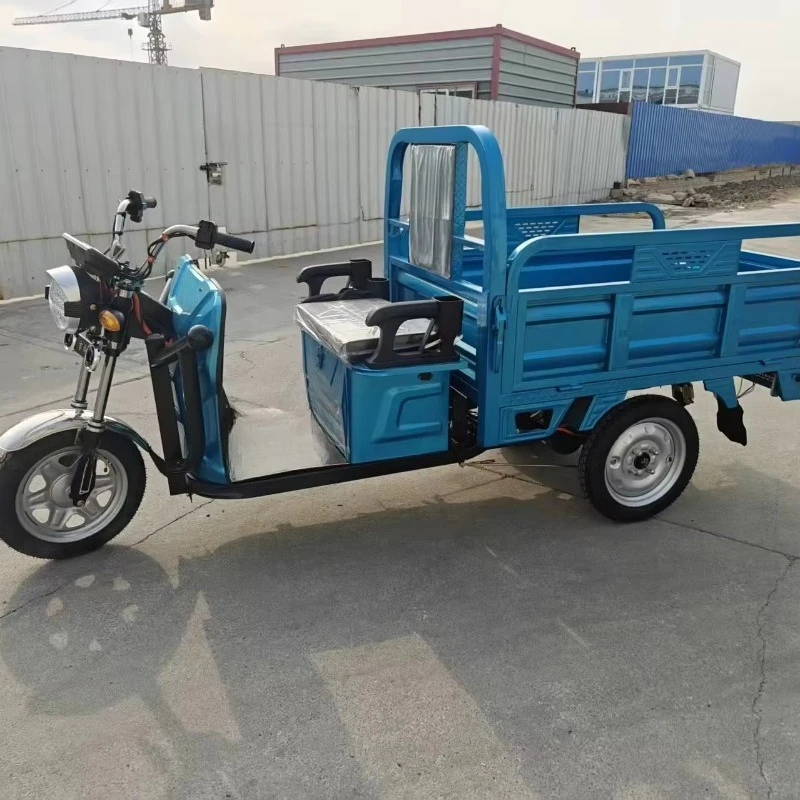 Reliable Electric Delivery Trike Stable and Durable Passenger Cargo Tricycle with Custom Canopy for Long-Term Work