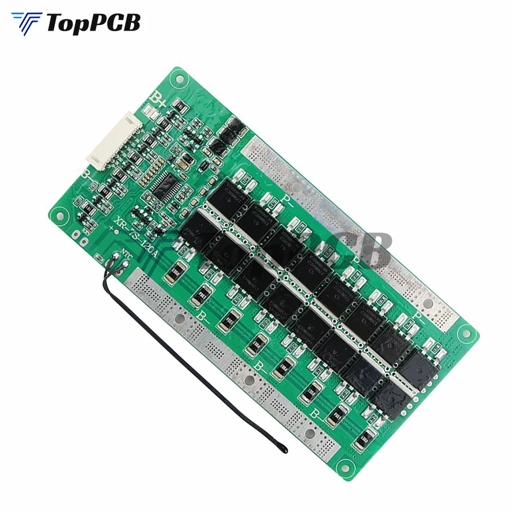 BMS 7S 24V 120A LiFePo4 Battery Charge Protection Board Balancer Equalizer with NTC Temperature Protection for Ebike Escooter