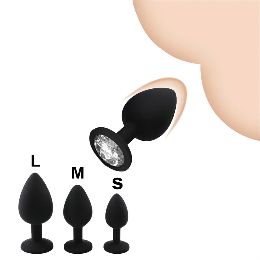 Anal Plug 3 Size Silicone Anus Massager Butt Plug Sex Toys For Women Men Gay Lesbian Adult 18+ Female Erotic Sexuality Toys