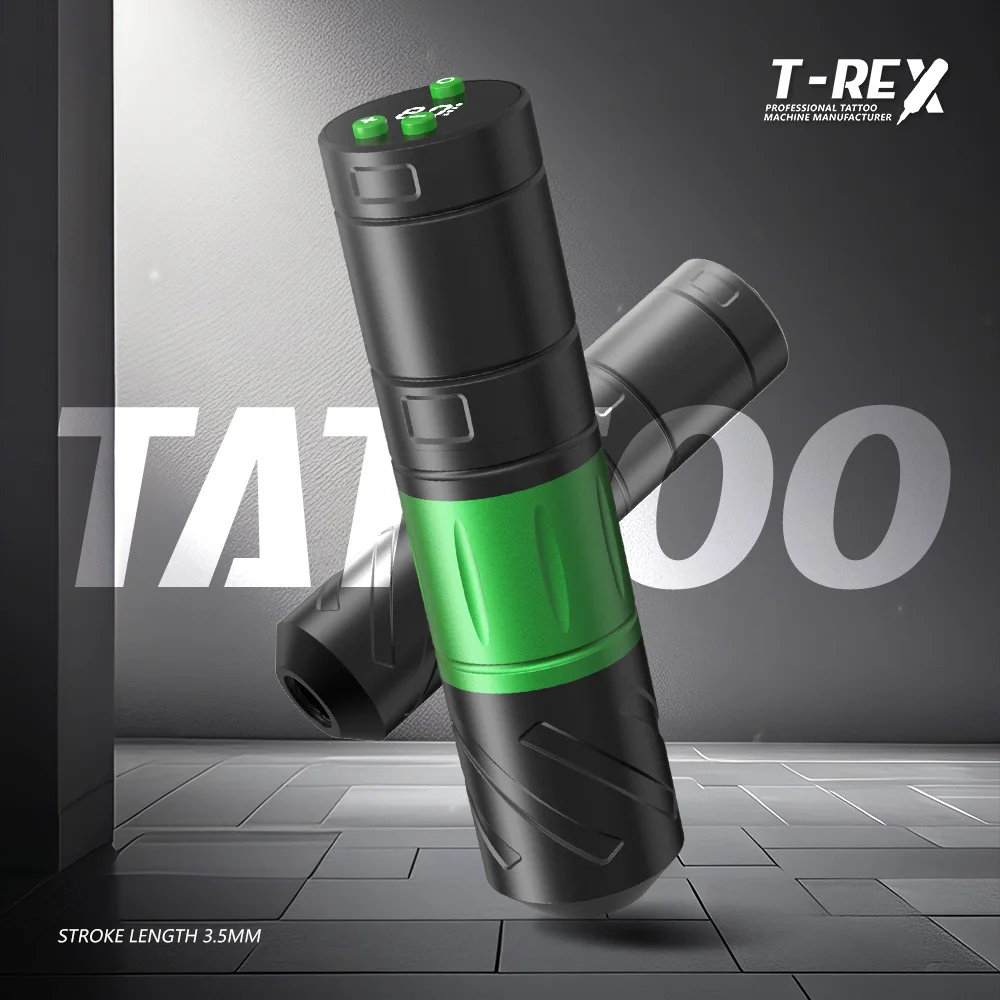 

T-Rex Tattoo Machine New Cool Wireless Tattoo Machine Rotating Tattoo Pen Machine LED Digital Display Tattoo Power Tattoo Gun