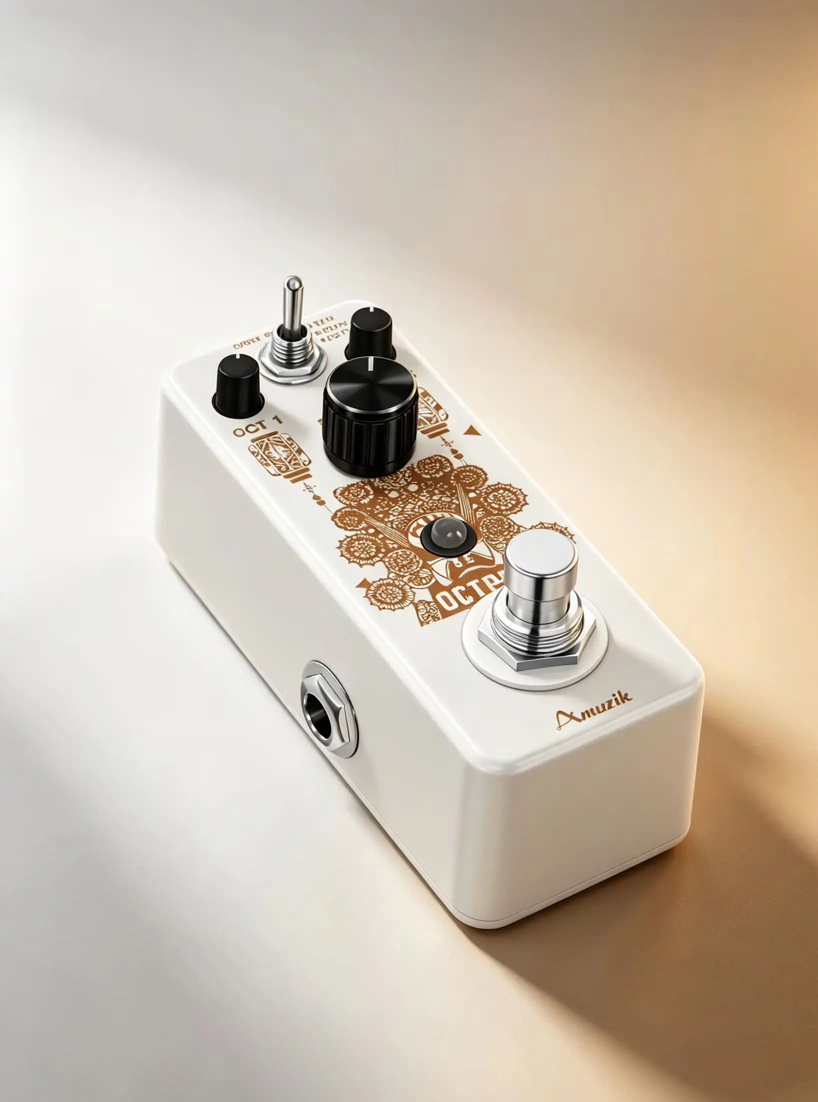 AMUZIK LEF-3806 Octpus Polyphonic Octave Guitar Effect Pedal, 3 Modes Top/Bottom/Both, 11 Octave Tone Presets, True Bypass