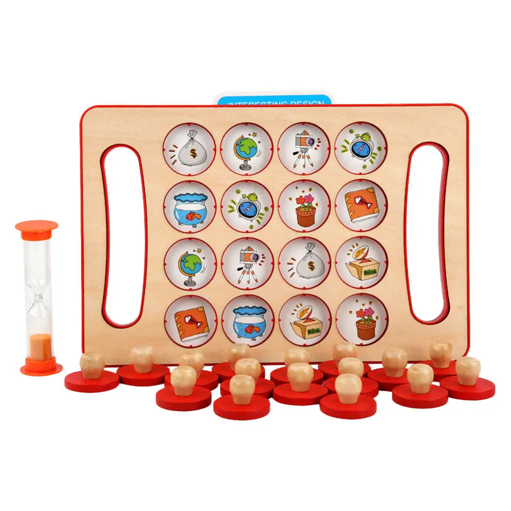 

1Set Memory Chess Kids Early Educational Thinking Training Board Game for Cognition Creativity Logical Training Parent Child