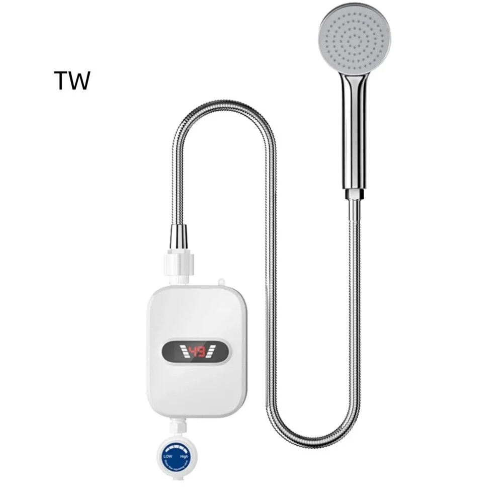 LCD Temperature Display Instant Electric Water Heater Quick Heating Waterproof Electric Shower Heater 3500 W Power Fast Heating