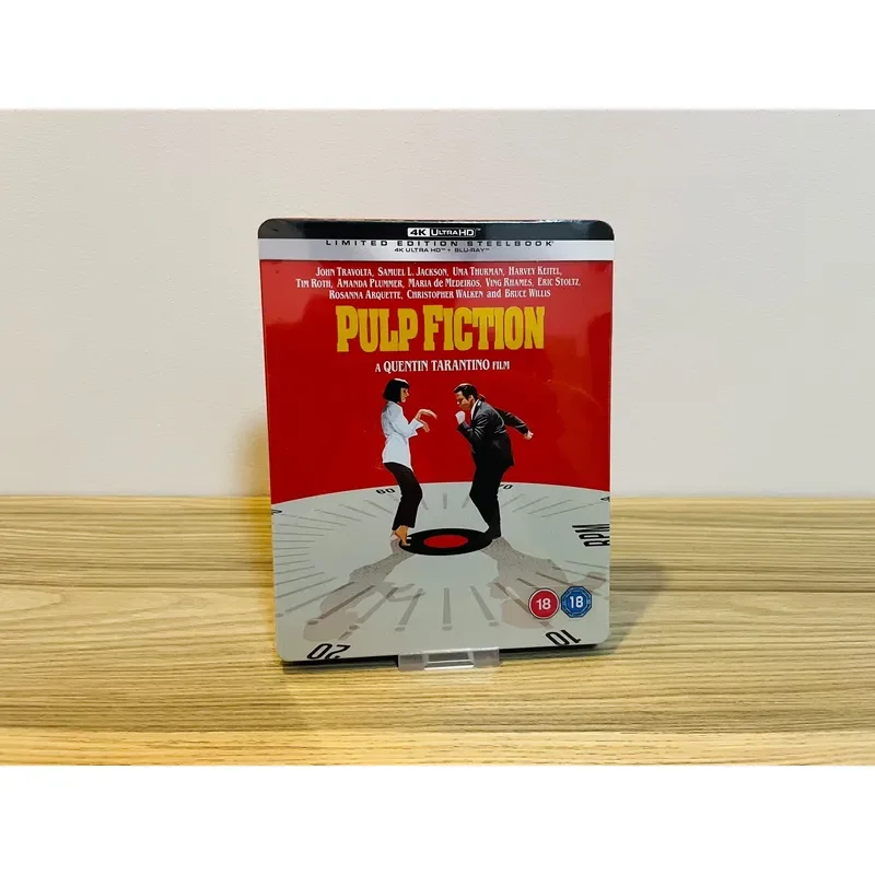 British Version 4K Iron Box Pulp Fiction Movie Poster Wall Art Home Decor