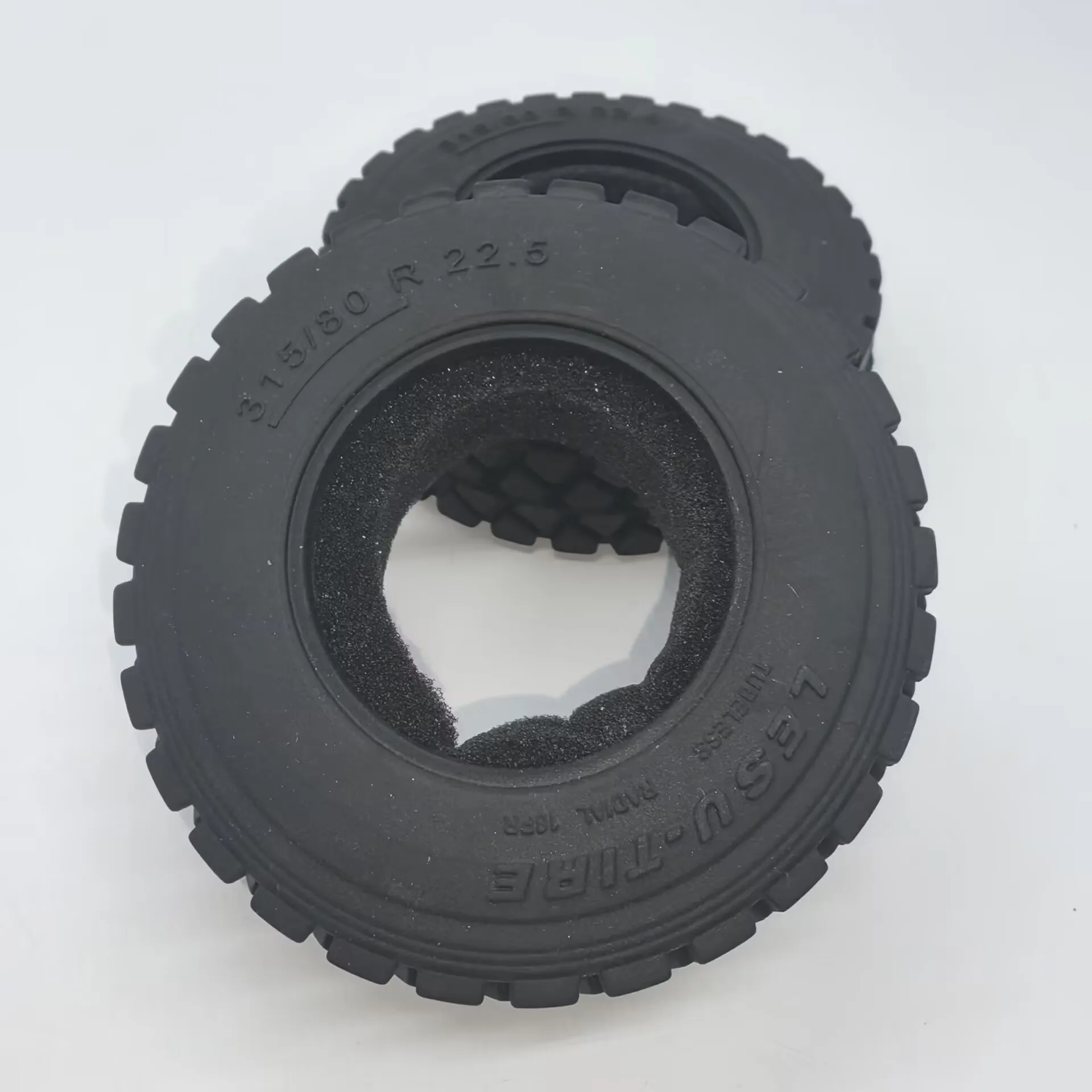 Lesu für 1/14 Truck Tamiya Trailhead Gravel Reifenhaut Schlamm-Kipper 85mm Durchmesser Reifenmodell RC-Zubehör – Detail 4
