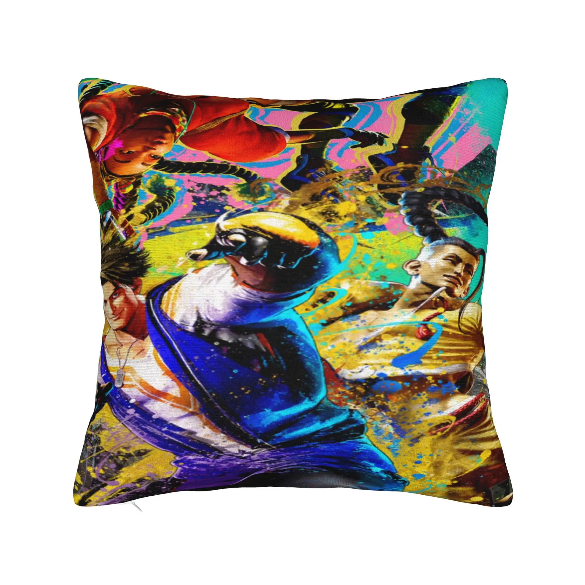 Y2K Bed  Streets Fighters Decorations Pillowcases Accessories  Pillow Covers Square Multi Size