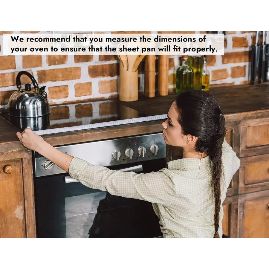 Paquet de 6 poêles en aluminium, moule à chignon de gâteau de boulangerie commerciale pleine taille 26x18 pouces répertoriée NSF, plateau de cuisson