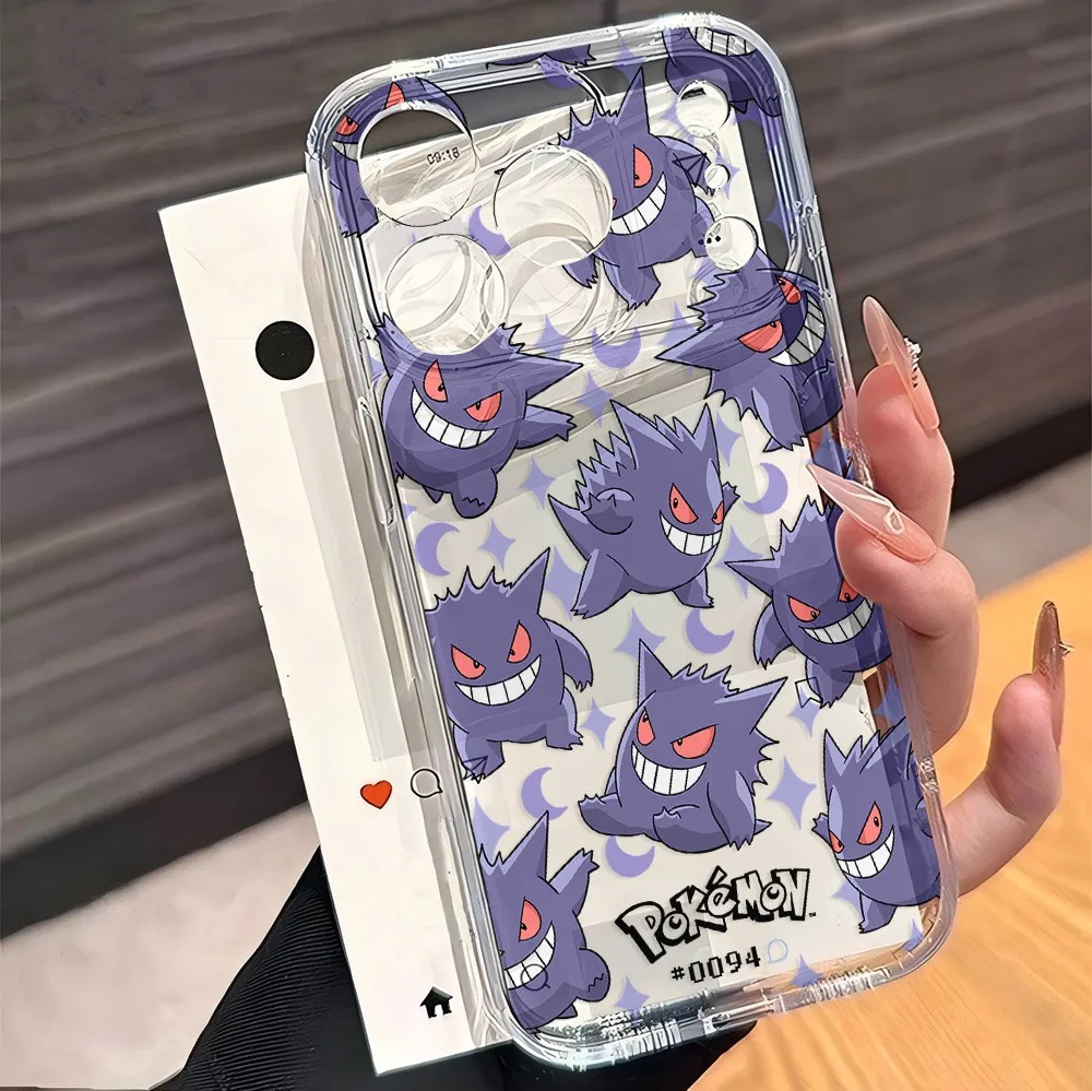 HEISSE Anime Niedliche P-Pokemons Handyhülle für iPhone 17e 17 16 16e 15 14 13 12 11 Mini Pro Max X XR XSMax Air Plus Transparent