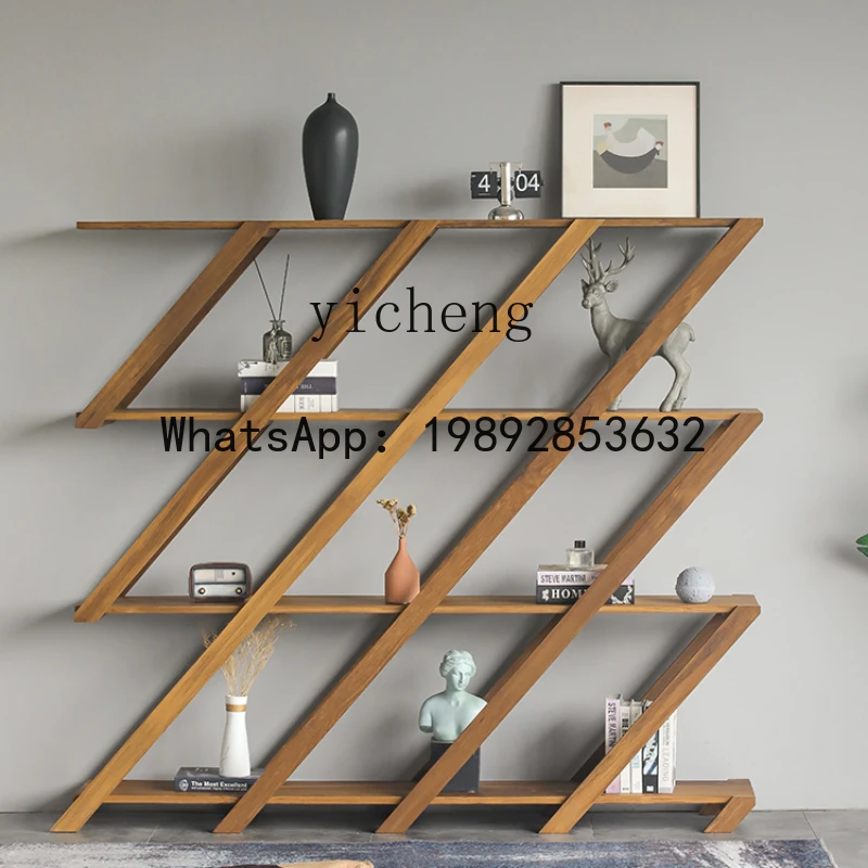 

X5 Solid Wood Bookshelf Living Room Study Silent Wind Wall Display Stand