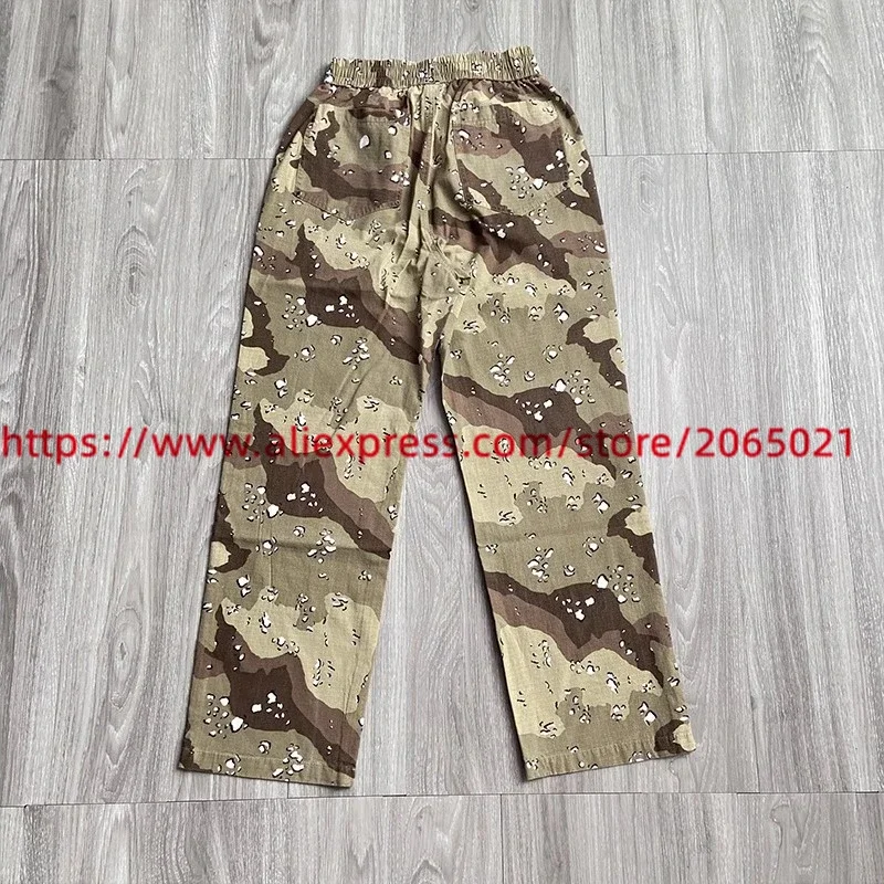 SAINT Camouflage Functional Logging Pants Men Women Washed Vintage Jogger Drawstring Sweatpants