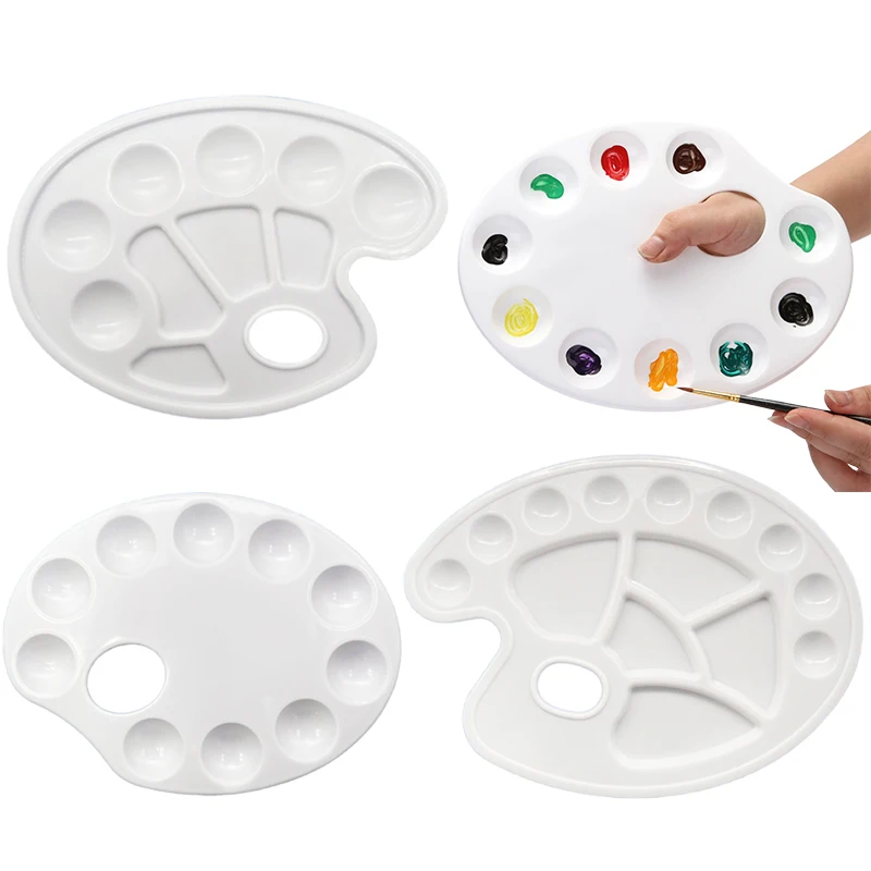 1pc Kinderen Tekenspeelgoed Elliptisch kleurenpalet Kantoor Educatieve benodigdheden voor kunststudenten Beginner Gemakkelijk schoon te maken TMZ