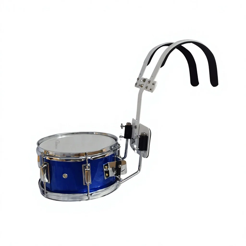 10‑inch Childrens Marching Snare Drum Dozen Colors Complete Carrying Stand Percussion Instrument For Band Practice