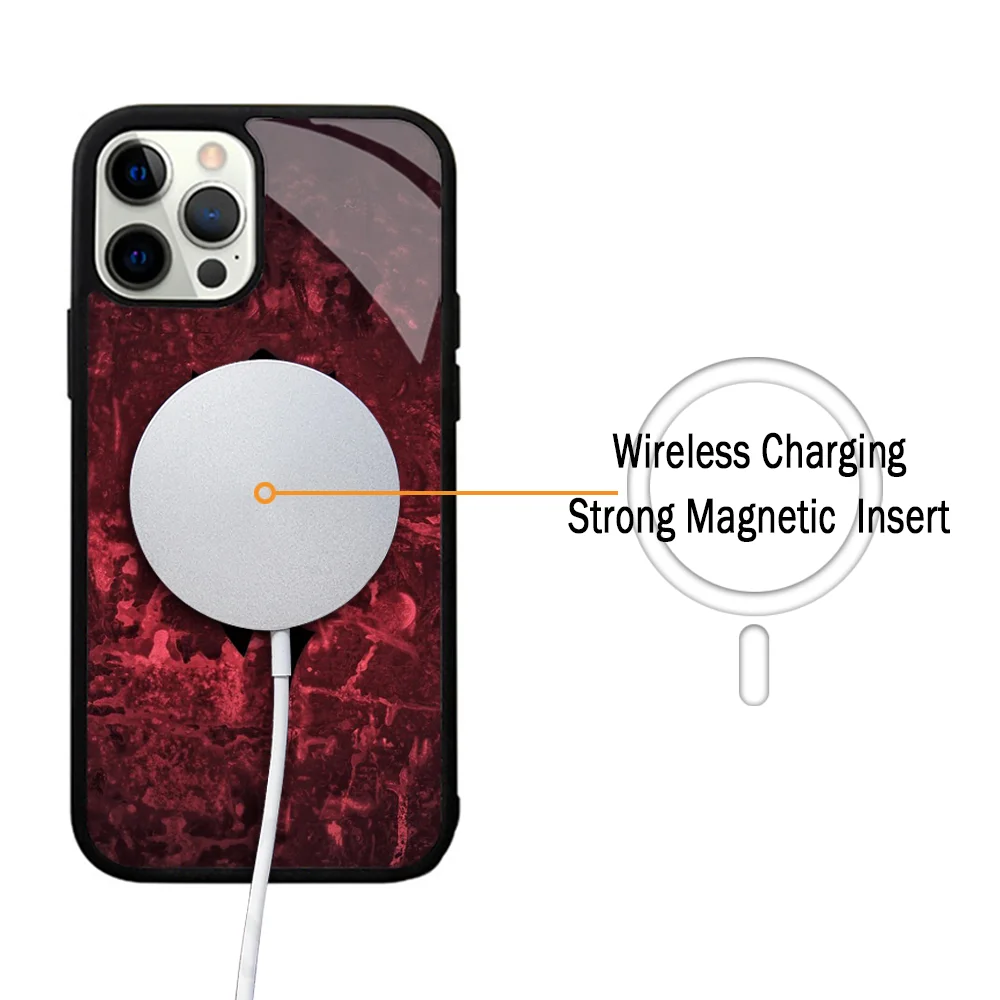 W-World Of W-Warcraft Phone Case For IPhone 11 12 13 14 15 Plus Pro Max Mirror Acrylic Cover For Magsafe Wireless Charging