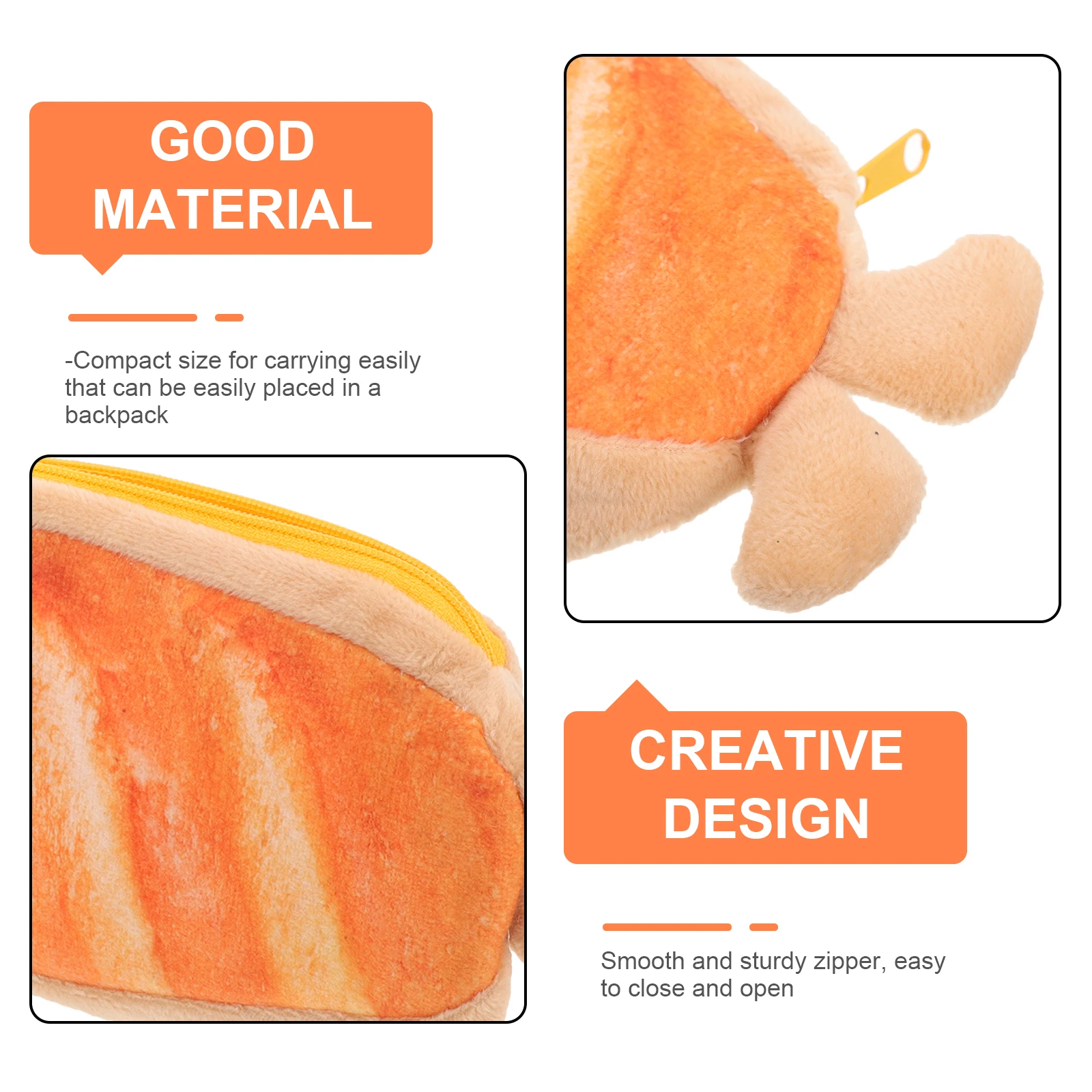 

Bread Pencil Case Pouch Large Capacity Bag s Stationery Cute Bags with Zipper