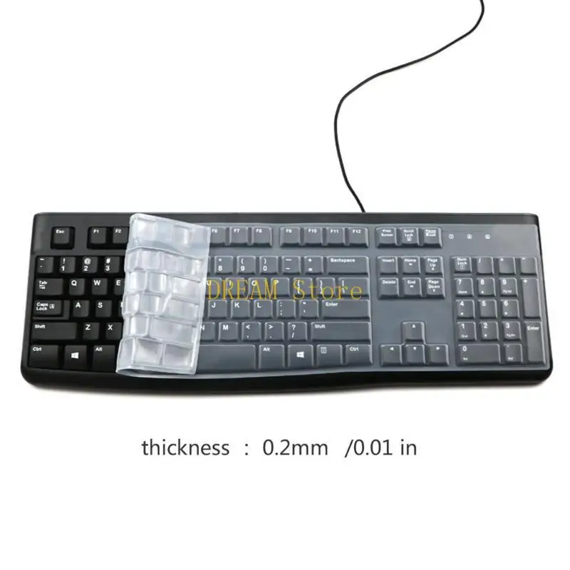 Funda de teclado para K120 MK120, protectores de teclado con cable, piel de teclado, funda fina de silicona para teclado, accesorios, la mejor venta